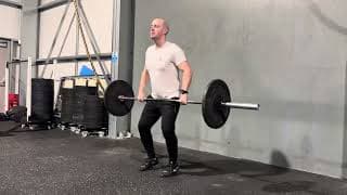 Pause power clean above knee + pause hang power clean below knee demonstration