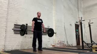 Power clean + Hang power clean above knee demonstration