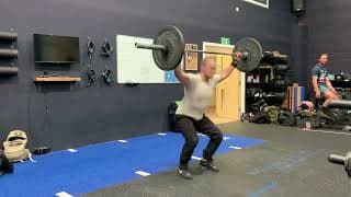 2 pause snatch (above knee + hip) demonstration