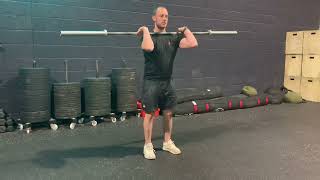 Tall power clean + tall clean demonstration