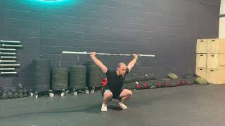 Tall snatch + snatch balance demonstration