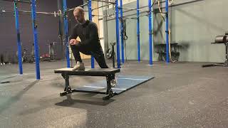 Front foot elevated ankle glides demonstration