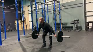 Pause power snatch (above knee) demonstration