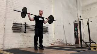 Heaving snatch balance + overhead squat demonstration