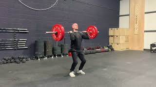Front squat + split jerk demonstration