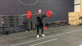 Clean deadlift + clean demonstration