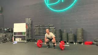 Clean + front squat + split jerk demonstration
