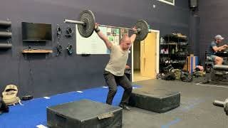 Block power snatch demonstration