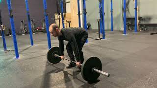 Pendlay row demonstration